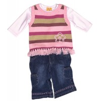 Jungle Rumble Baby Girl Knit Vest
