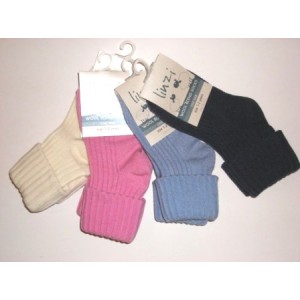 Linzi Merino Blend Turnover Cuff Socks