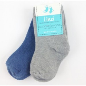 Linzi Merino Blend 2pk Crew Socks