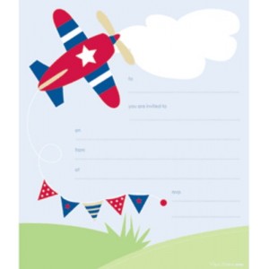 Paper Eskimo Plane Invitations