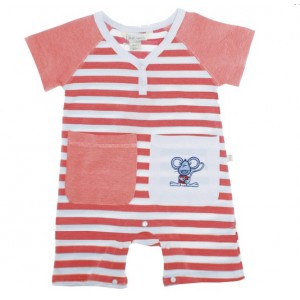 Linzi Bambini - Jolly Mice Striped Summer Romper