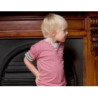 Ouch Stripe V-Neck Tee