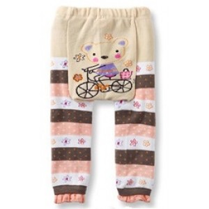 Bear on Bike Baby Leggings