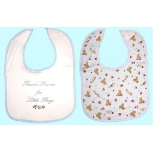 Bib Set - Thank Heaven For Little Boys Bib Set