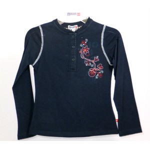 Motion Wear Long Sleeve Navy Top