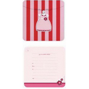 Baby Occasion Pink Dress Invitations