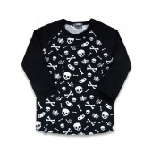 Six Bunnies -  Skulls 3/4 Sleeve Tee