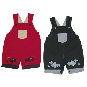 V-Baby Cotton Overalls V-Baby Cotton Overalls
