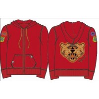 Tiger Joe Zip Front Hoodie - Charcoal